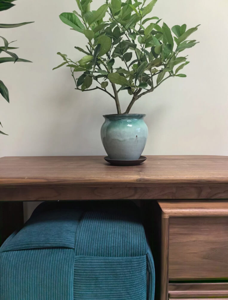 สตูลผ้าลูกฟูก MY DOLLS HOUSE COZY CUBE 38 ซม. สีน้ำเงินอมเขียว